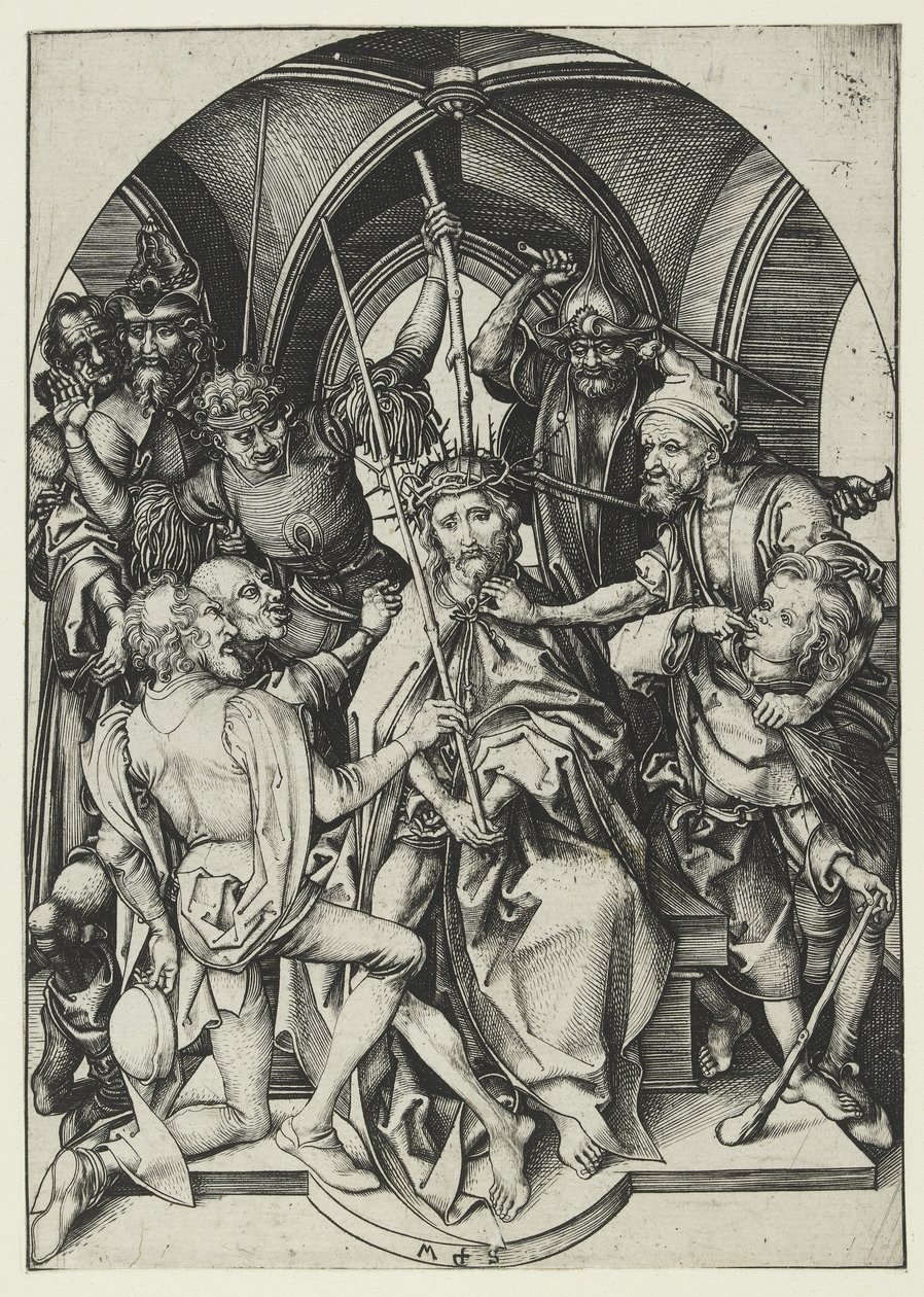 Cristo coroado de espinhos de Martin Schongauer