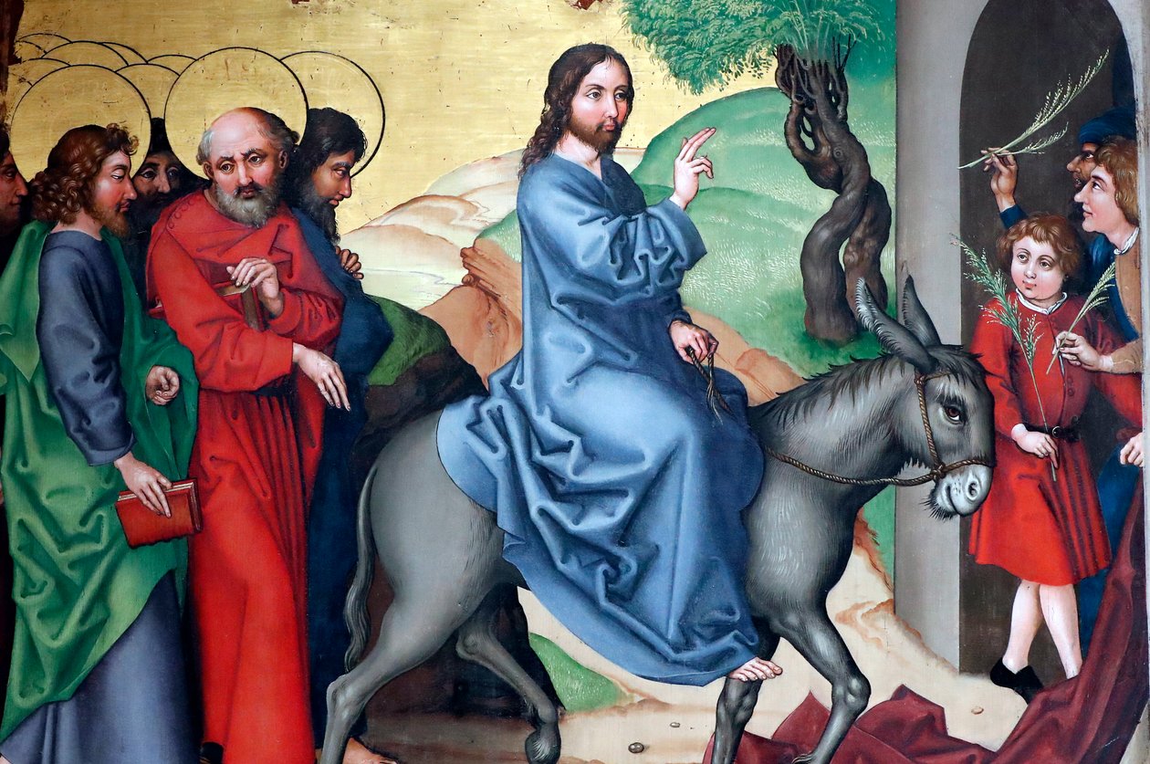 Entrada de Cristo em Jerusalém, Domingo de Ramos de Martin Schongauer