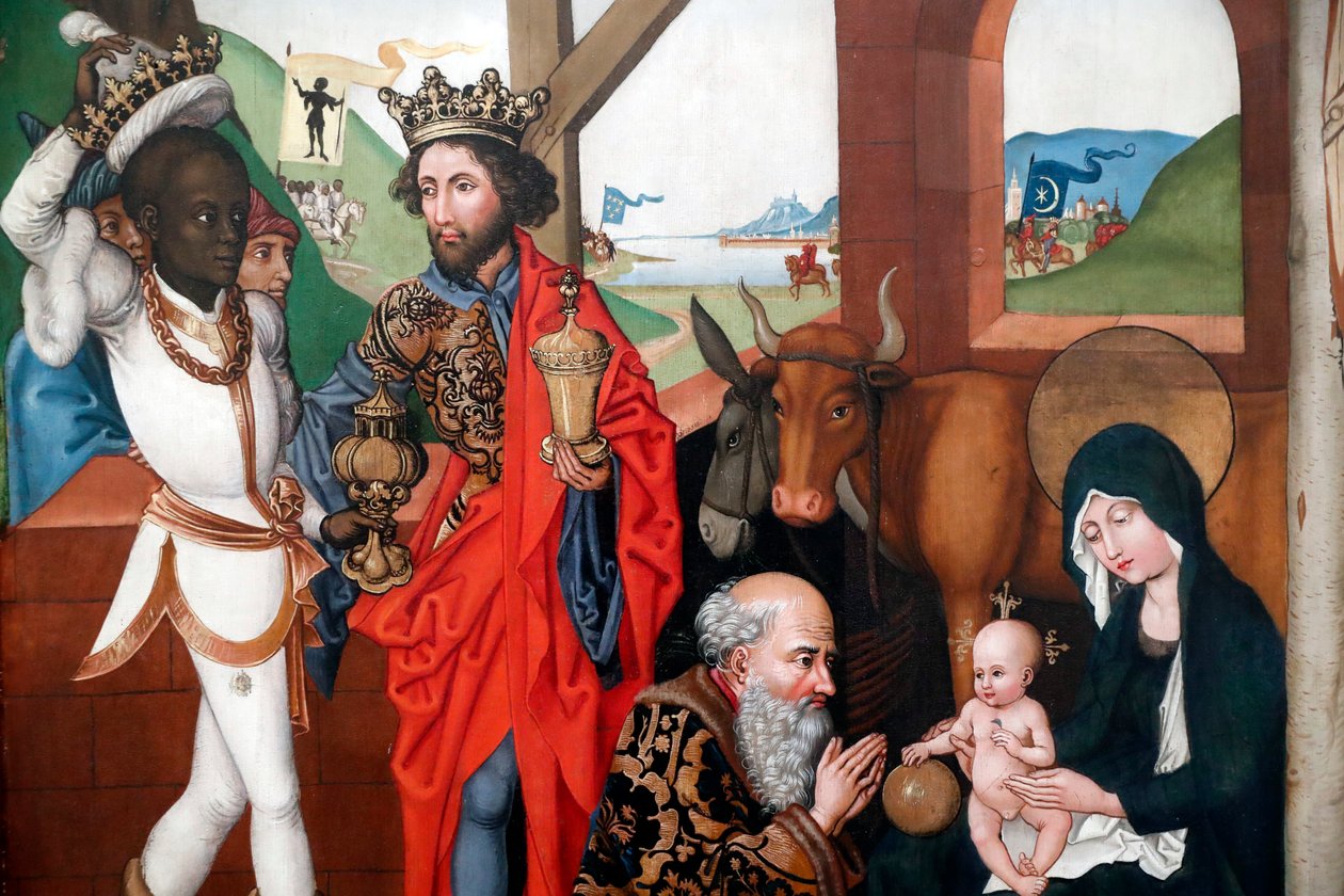 Natividade, Adoração do Menino Jesus pelos três sábios ou magos de Martin Schongauer
