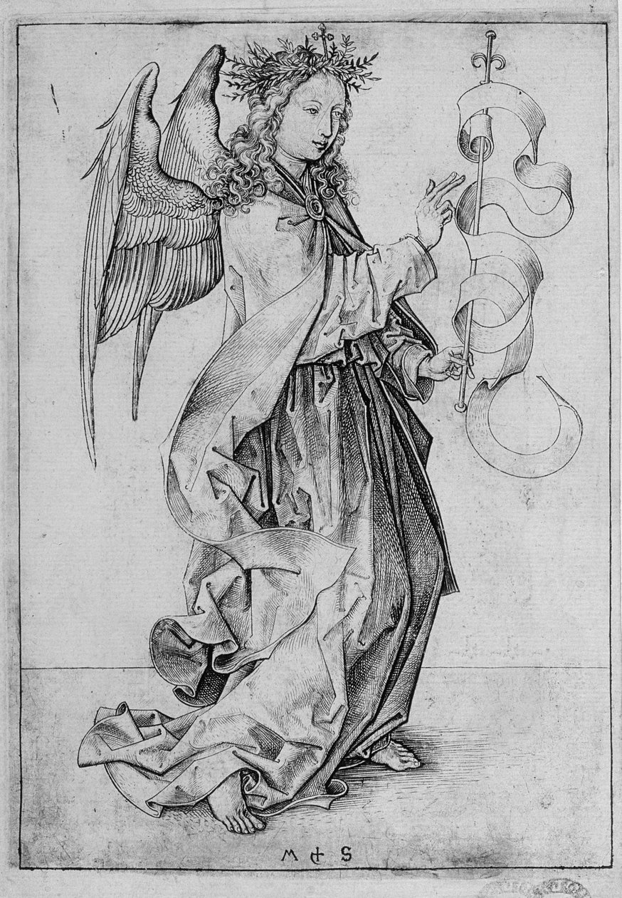 O Anjo da Anunciação de Martin Schongauer