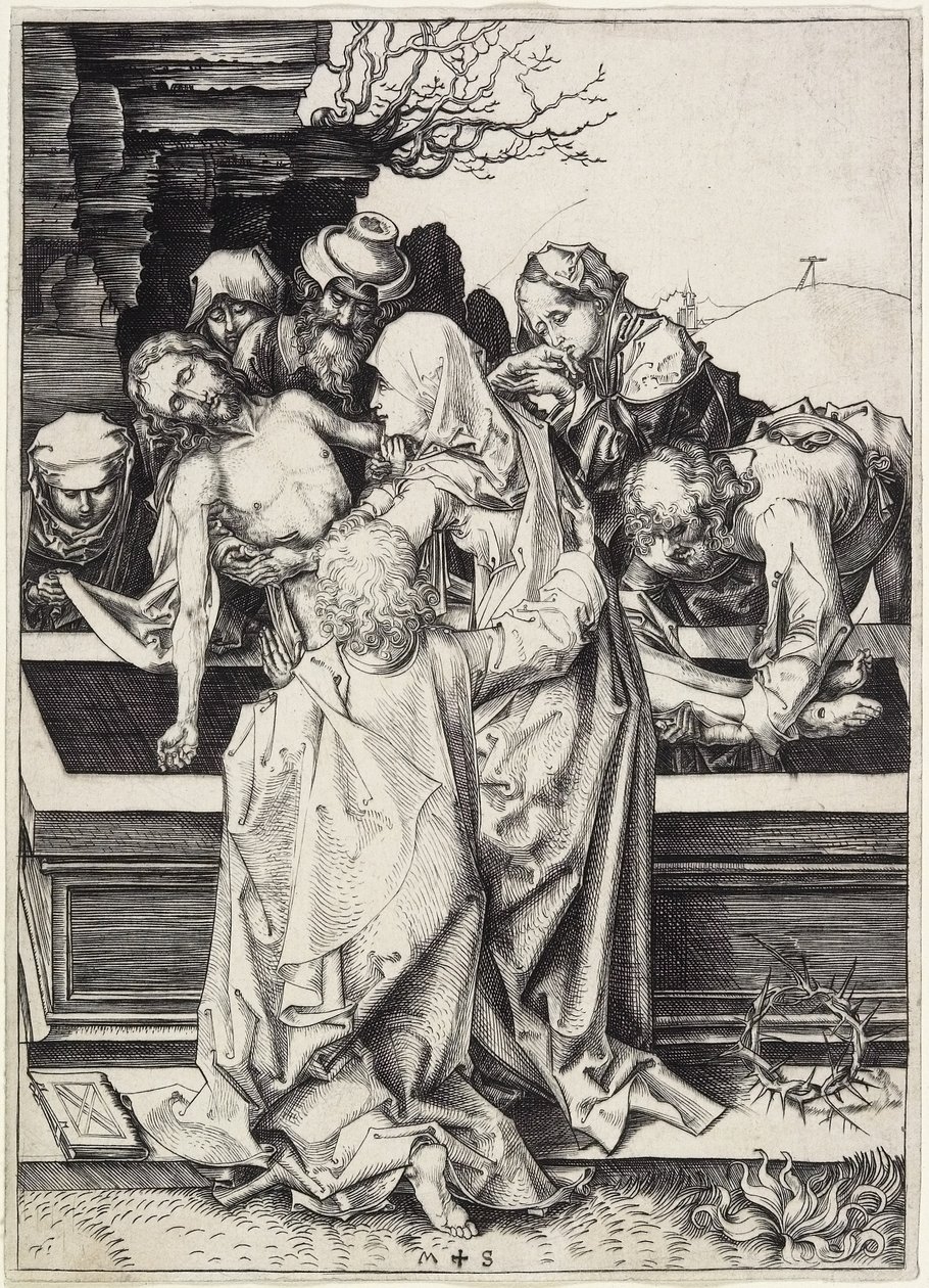 O Entombamento, c. 1480 de Martin Schongauer