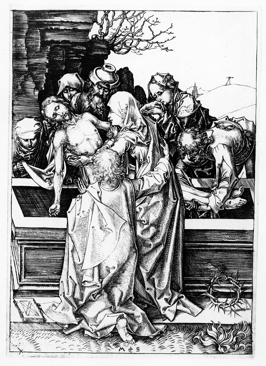 O Entombment, c.1475 de Martin Schongauer