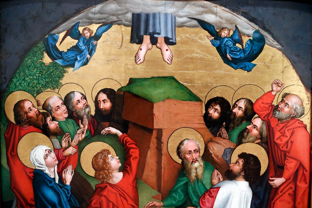 A festa da ascensão de Jesus Cristo de Martin Schongauer