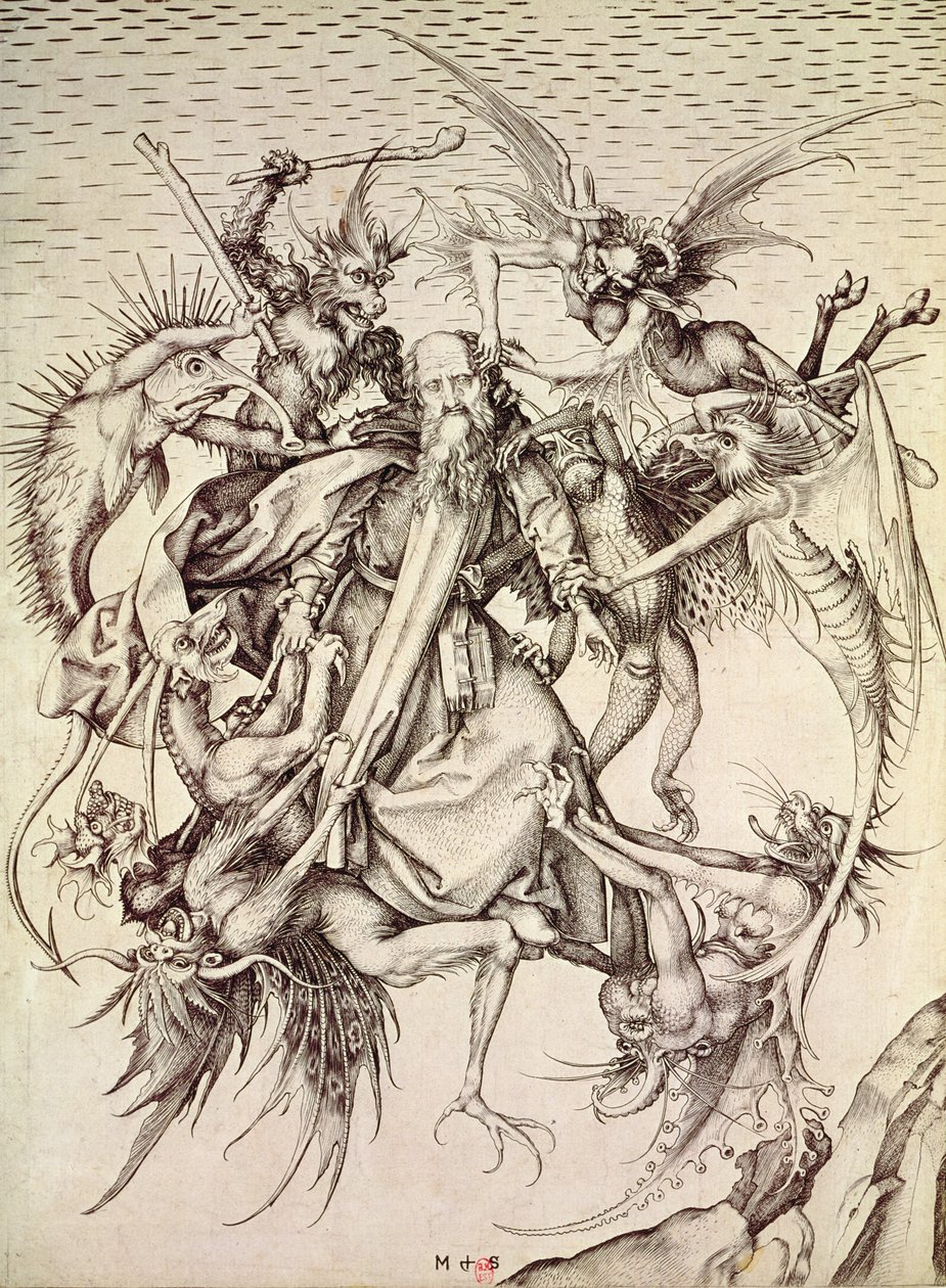 A tentação de Santo Antônio de Martin Schongauer
