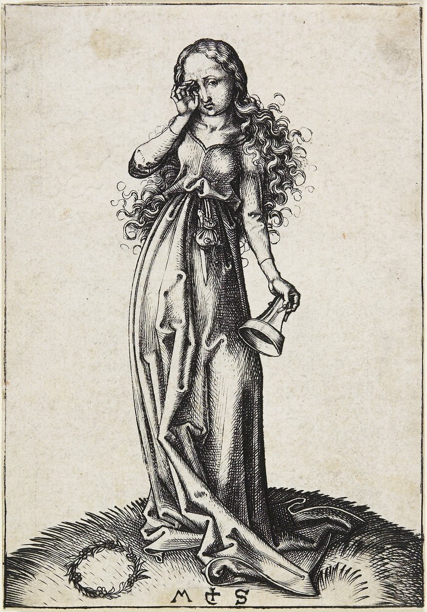 A terceira virgem insensata, c. 1480-1488 de Martin Schongauer