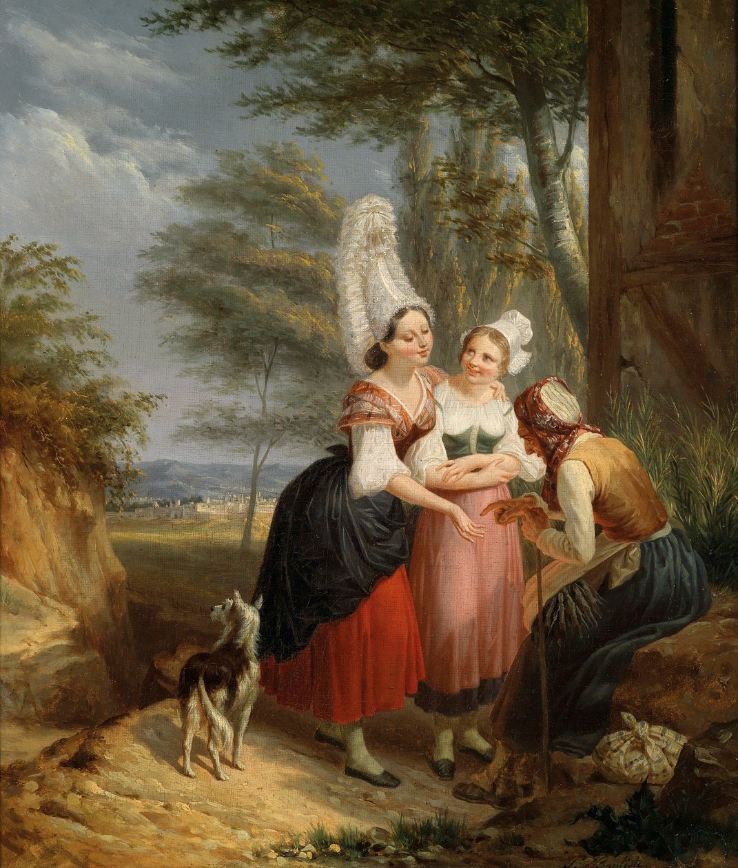 Duas meninas no cartomante de Martin Silvestre Baptiste