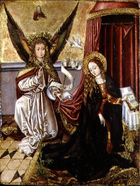 A Anunciação de Martin (follower of) Schongauer