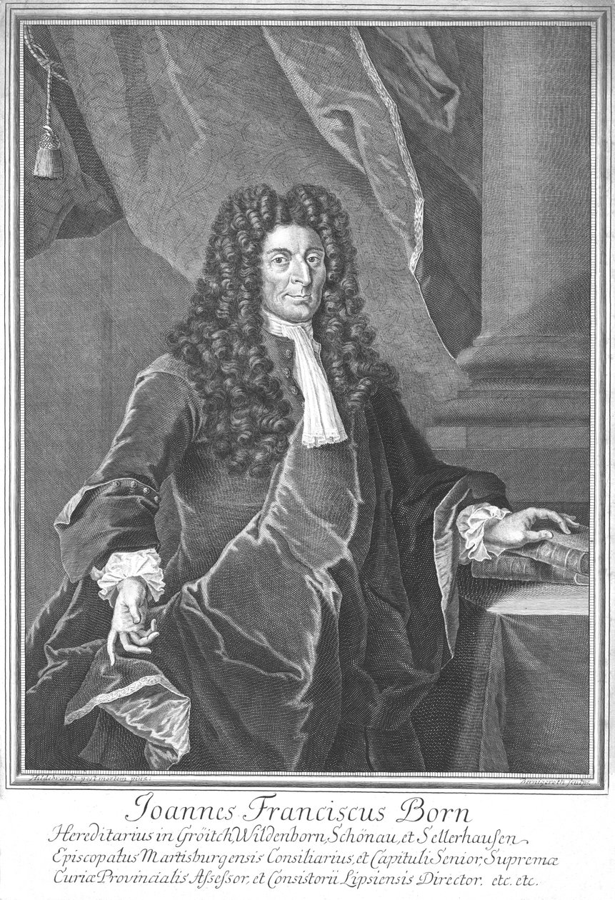 Joannes Franciscus Nascido, início do século XVIII de Martin Bernigeroth