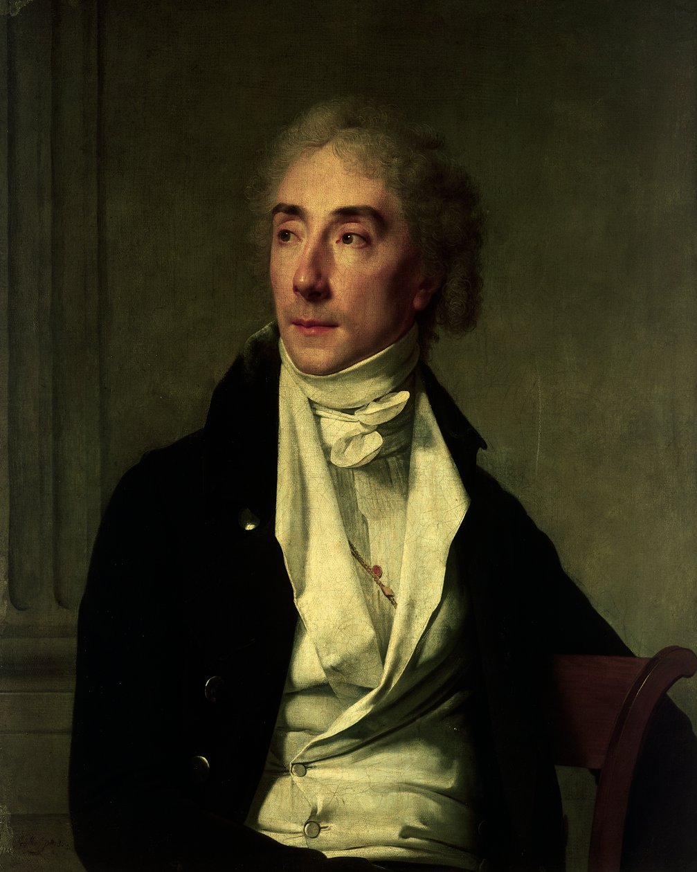 Retrato de Baptiste Cadet, actor francês, pintura de Martin Drolling (1752-1817), óleo sobre tela de Martin Drölling