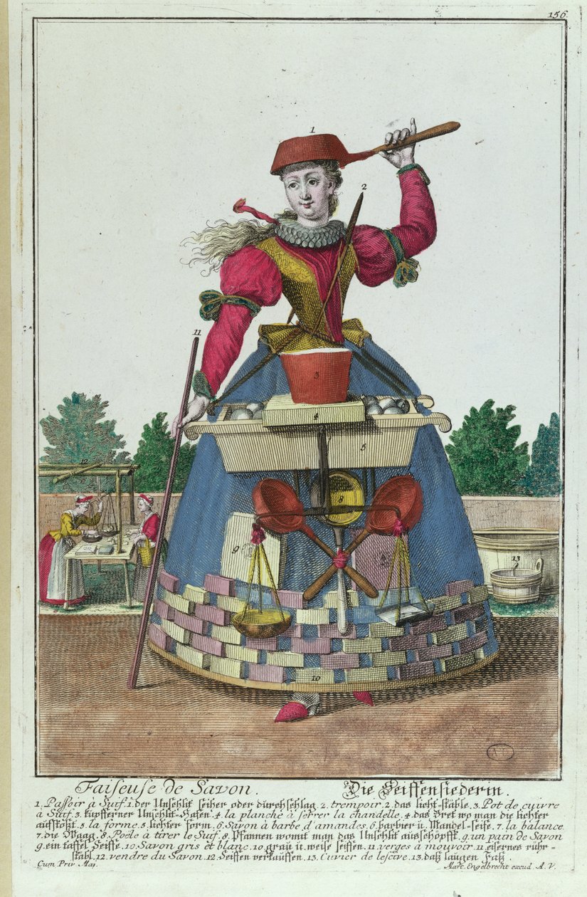 O fabricante de sabão, c.1735 (veja também 170137) de Martin Engelbrecht