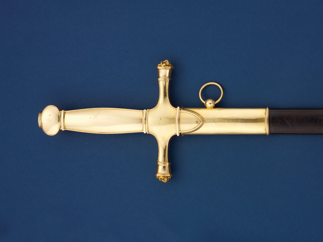 Detalhe da espada Wellington-Hardinge de Martin Guillaume Biennais