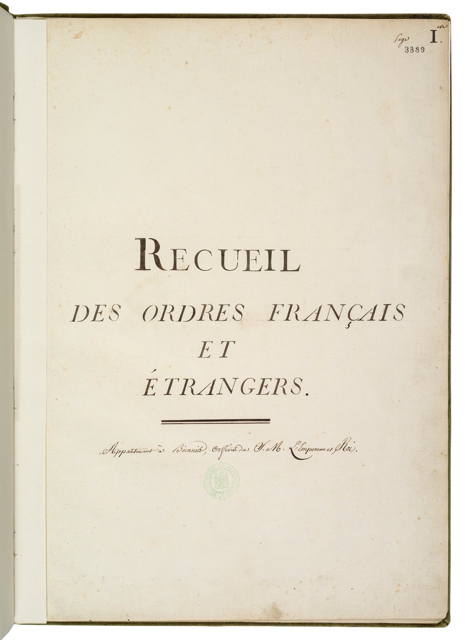 Recolha de encomendas francesas e estrangeiras de Martin Guillaume Biennais