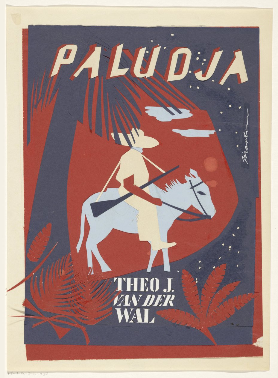Desenho de banda para: Theo J. van der Wal, Paludja, ano desconhecido de Martin Horwitz (signed by artist)