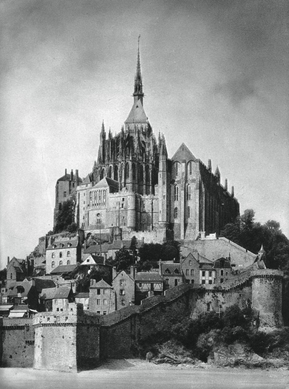 Mont Saint-Michel, Normandia, França, 1937. de Martin Hurlimann