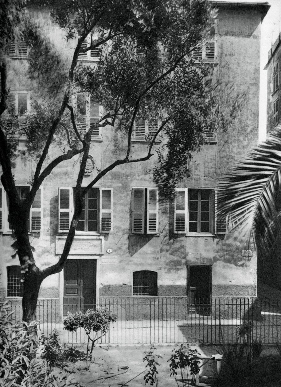 A casa onde Napoleão nasceu, Ajaccio, Córsega, 1937. de Martin Hurlimann