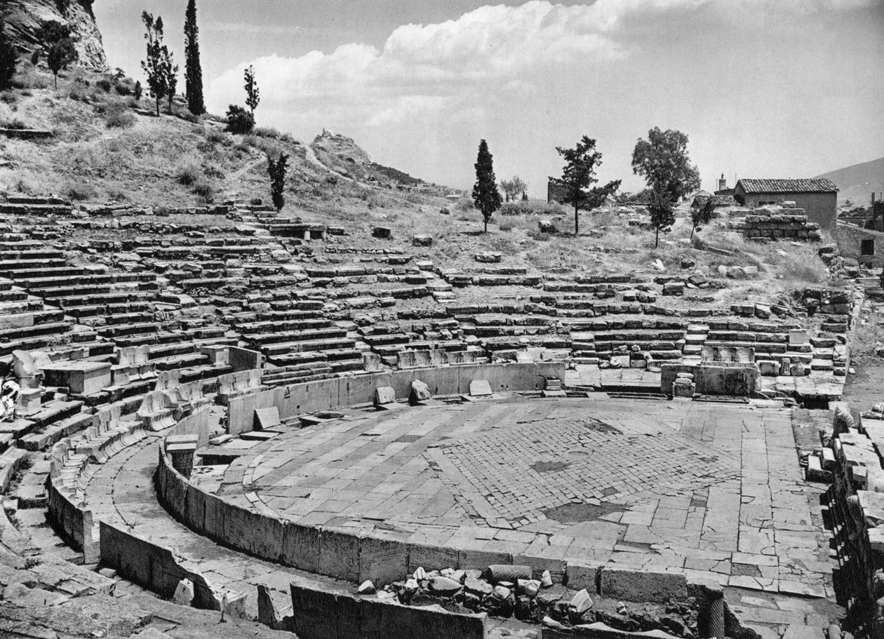Teatro de Dionísio, Atenas, 1937 de Martin Hurlimann