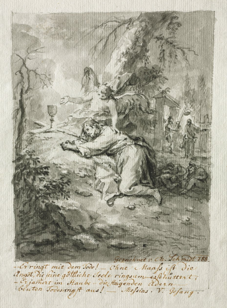 Cristo no Monte das Oliveiras, A Flagelação, Cristo Coroado de Espinhos, A Crucificação de Martin Johann Schmidt