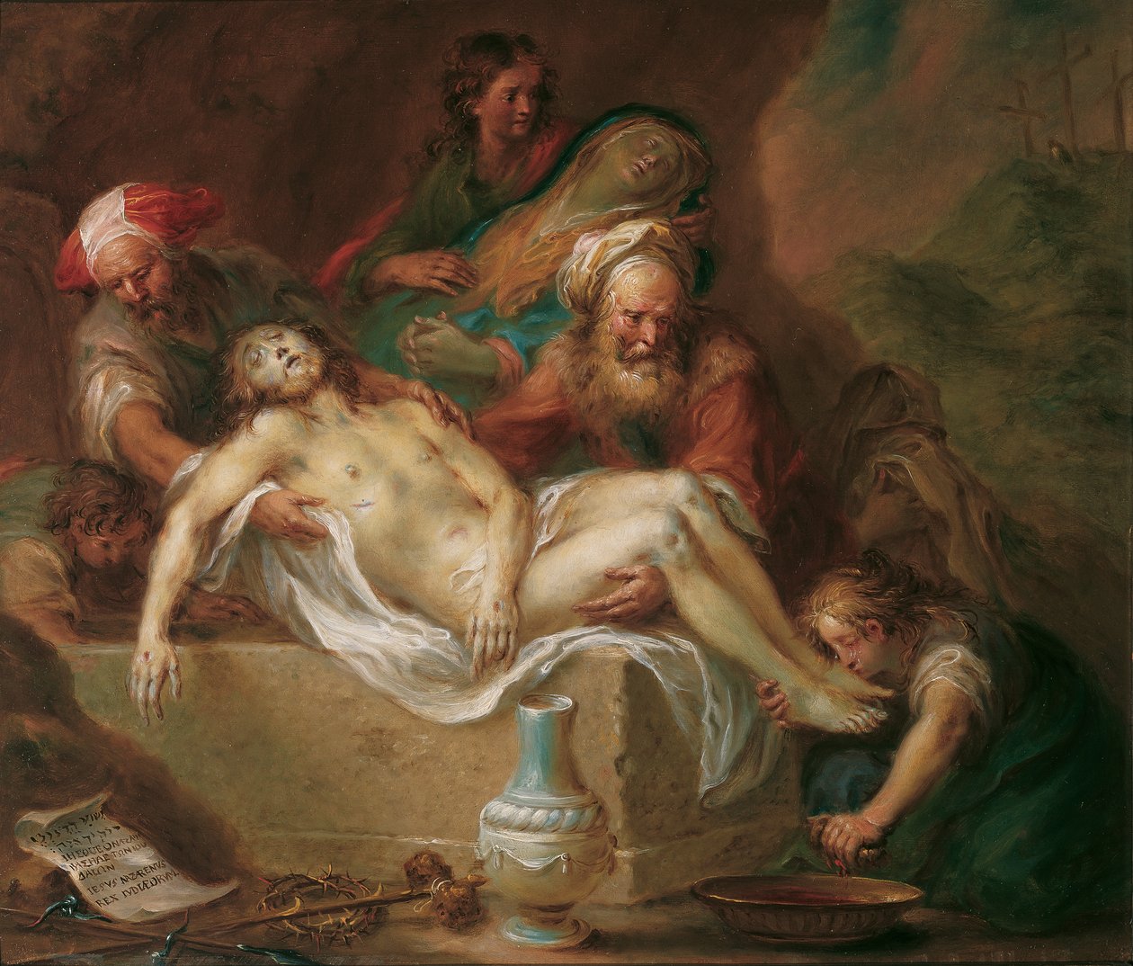 Entombamento de Cristo de Martin Johann Schmidt
