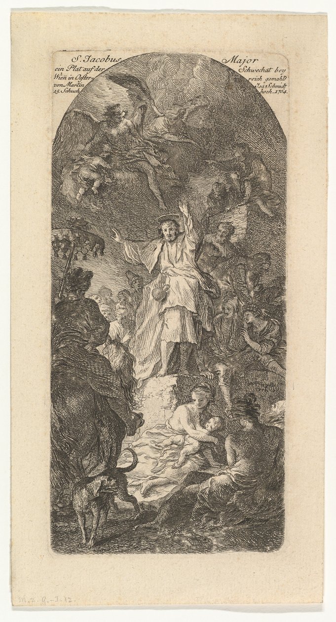 São Tiago, a Maior Pregação, ca. 1764 de Martin Johann Schmidt