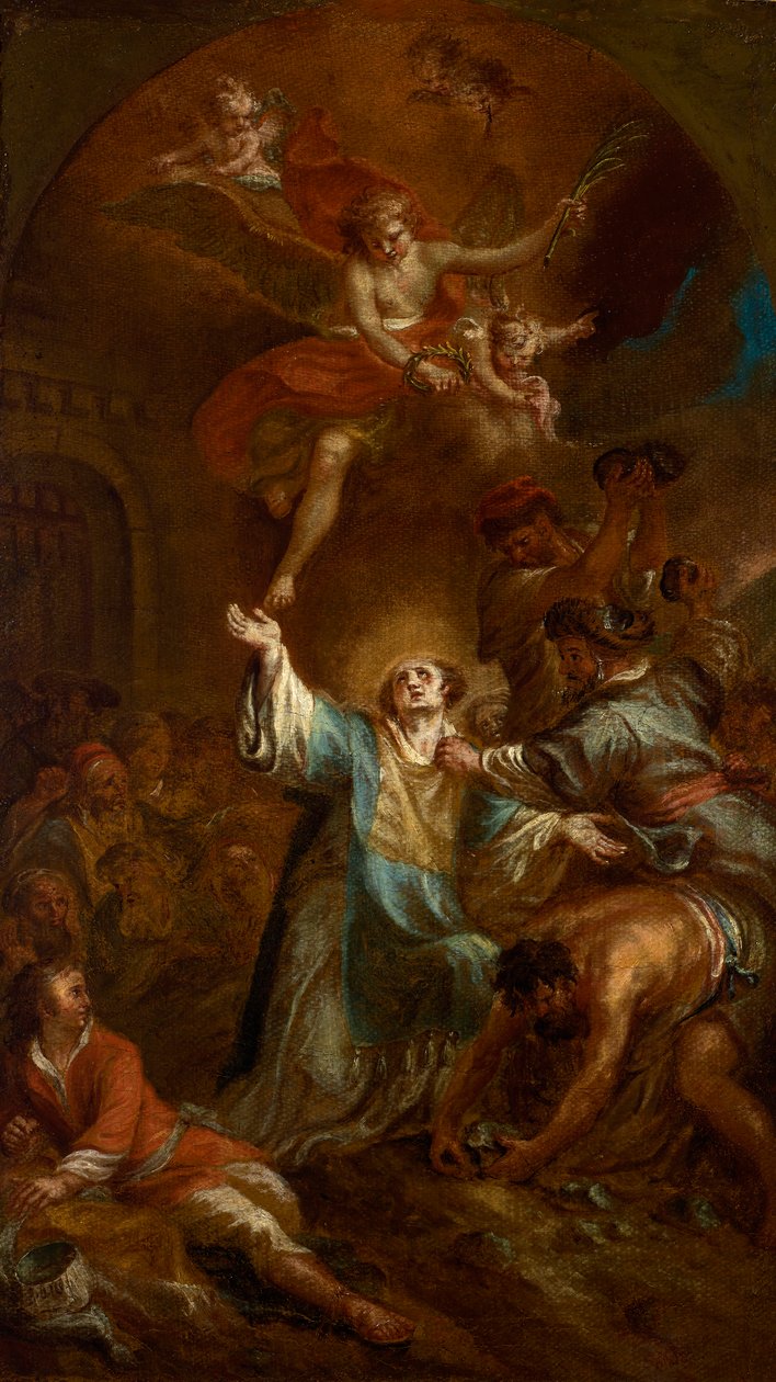Apedrejamento de Santo Estêvão de Martin Johann Schmidt