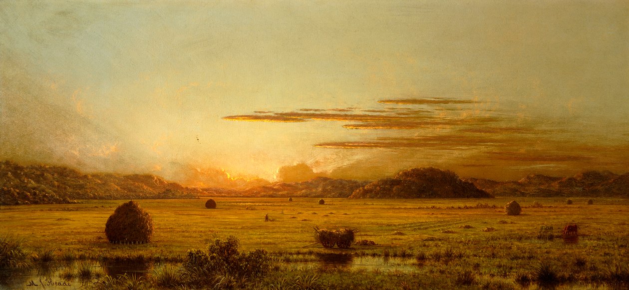 Nascer do sol, Hoboken Meadows, c.1875-1885 de Martin Johnson Heade