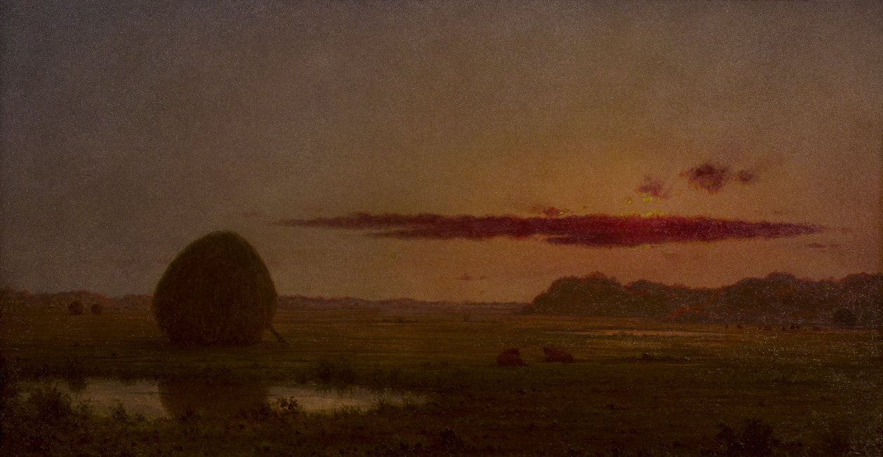 Pôr do sol, prados de Newburyport de Martin Johnson Heade