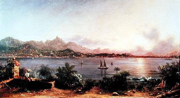 O Porto do Rio de Janeiro (óleo sobre tela) de Martin Johnson Heade
