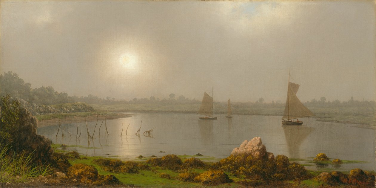 Porto de York, Costa do Maine de Martin Johnson Heade
