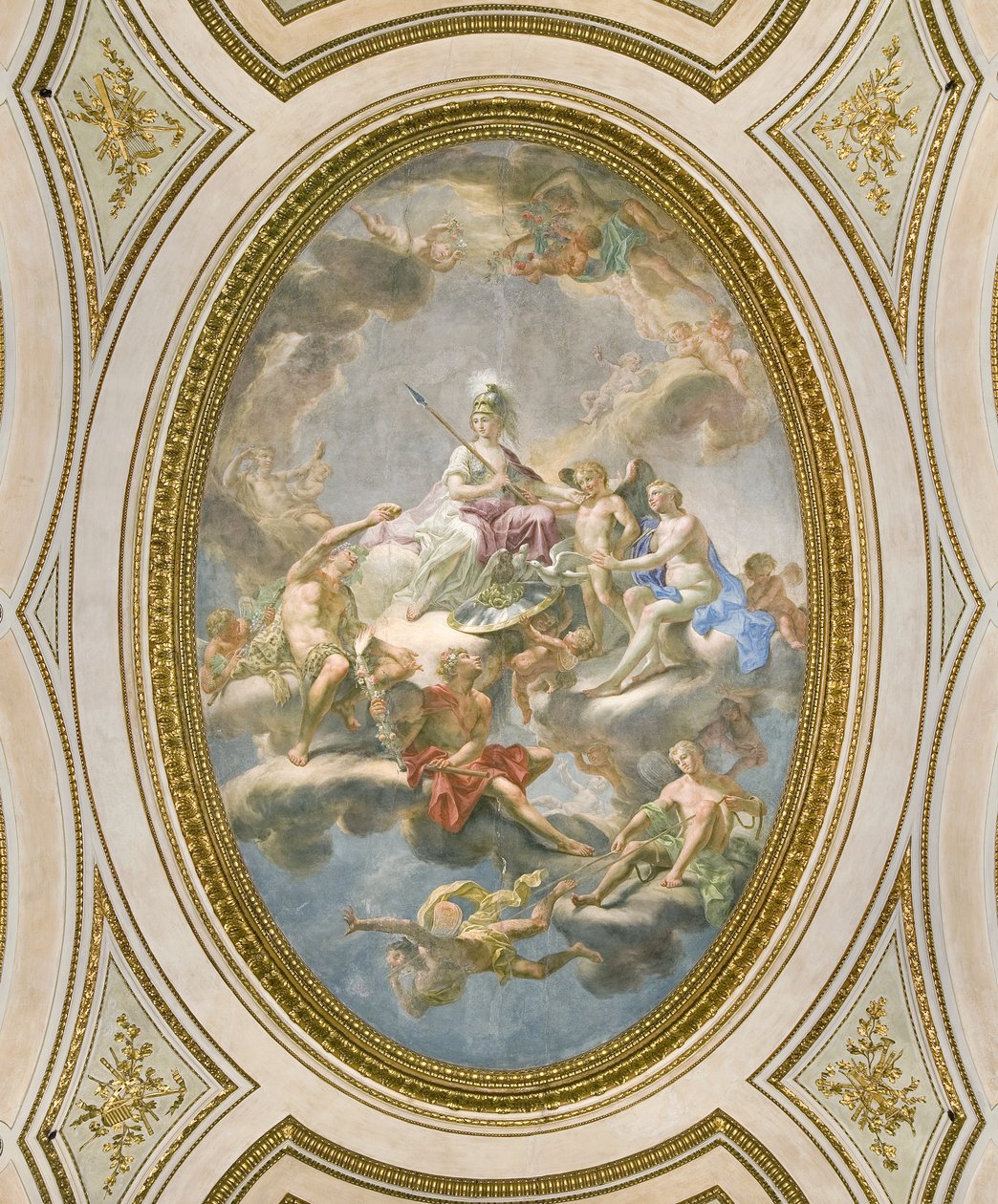 La Sapienza, teto do Salone d Onore ou Sala Napoleonica, 1777 de Martin Knoller