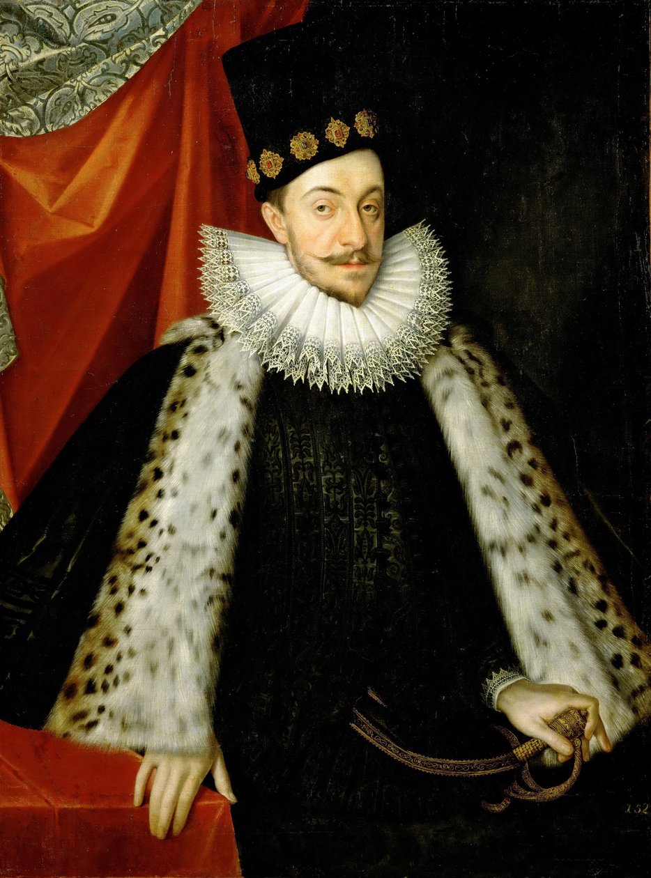 Retrato de Sigismundo III Vasa, rei da Polônia 1566-1632 de Martin Kober