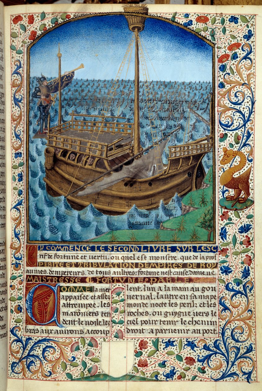 Representação de um navio no mar - Miniatura de "L