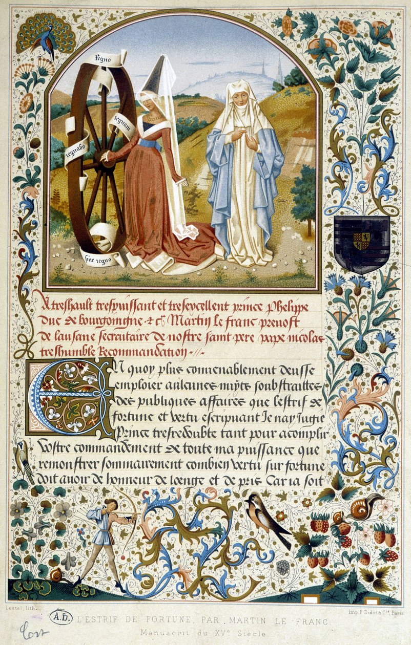 A roda da fortuna - por Martin Le Franc de Martin Le Franc