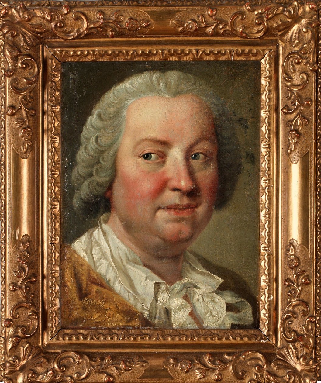 Auto-Retrato - Pintura de Martin van Meytens the Younger (1695-1770), óleo sobre tela, 36x26,5 cm - Auto-Retrato, Óleo sobre tela de Martin van Meytens the Younger - Colecção Privada de Martin Meytens the Younger