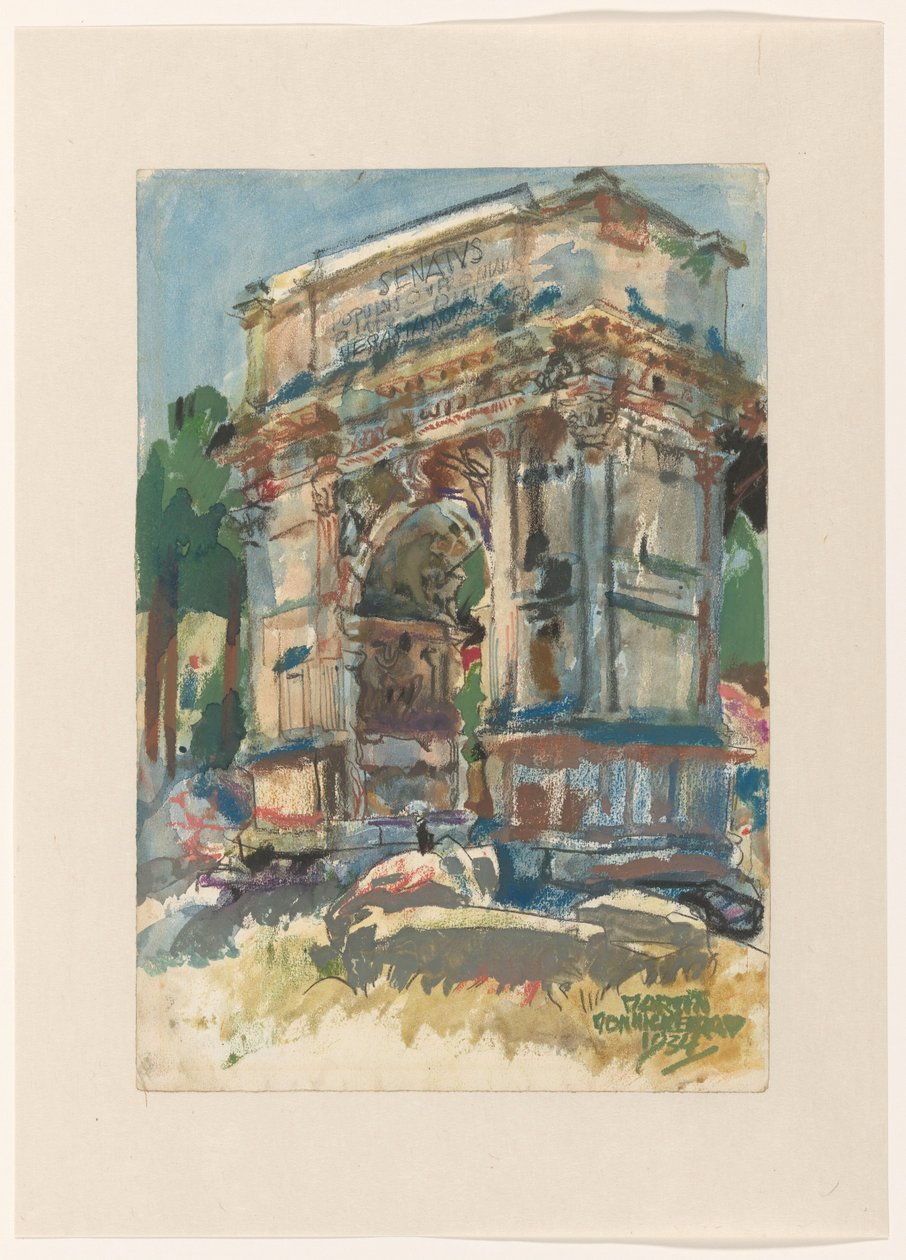 O Arco de Tito, Roma de Martin Monnickendam