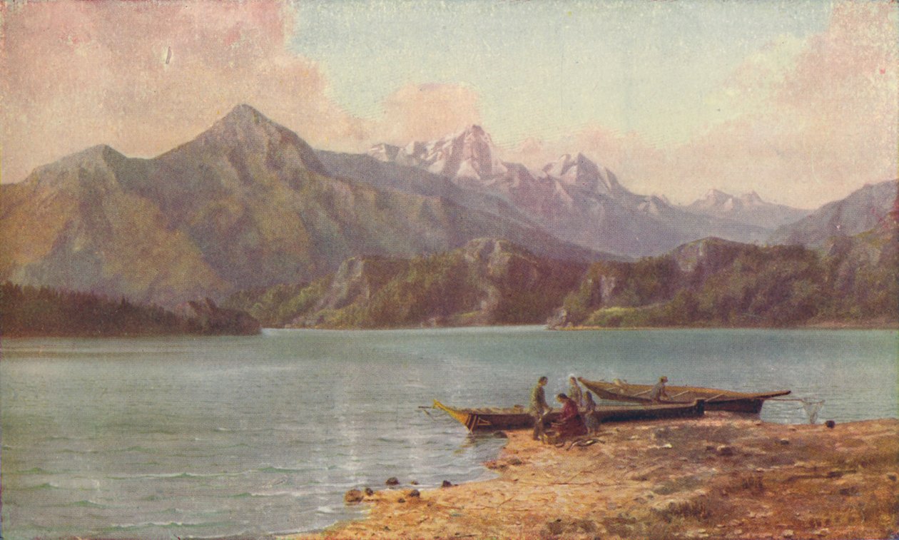 As montanhas da cascata, 1916 de Thomas Mower Martin