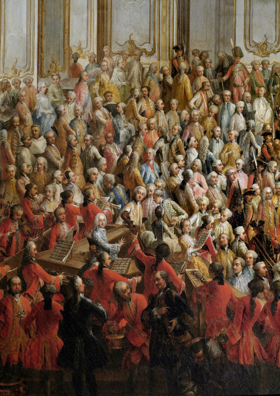 Banquete oficial organizado para o casamento da Princesa Isabel de Parma com o Imperador José II de Martin Mytens or Meytens