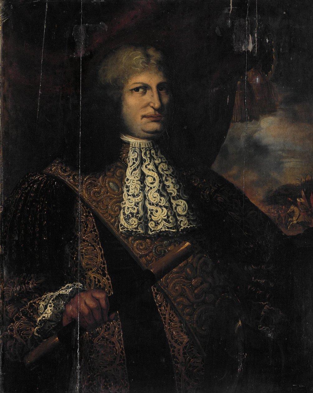 Retrato de Cornelis Speelman, governador-geral das Índias Orientais Holandesas de Martin Palin (attributed to)