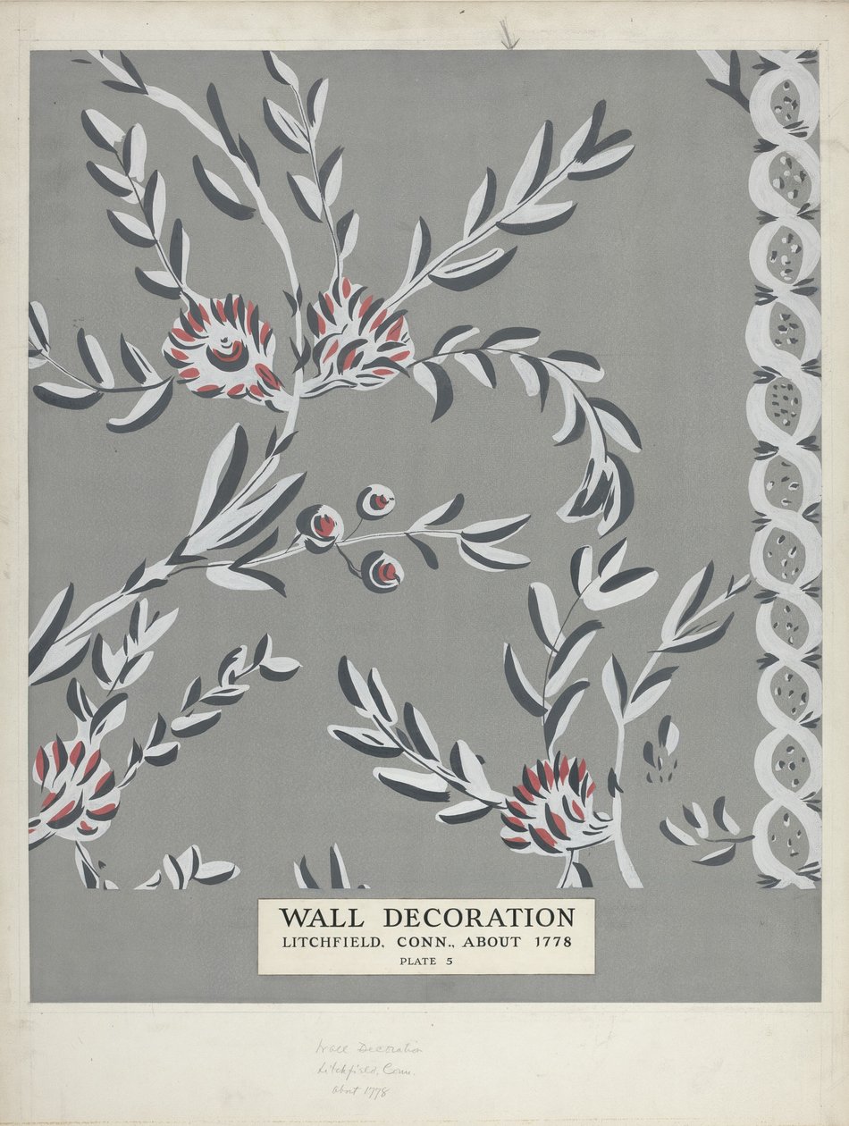 Parede decorada, c. 1938. de Martin Partyka