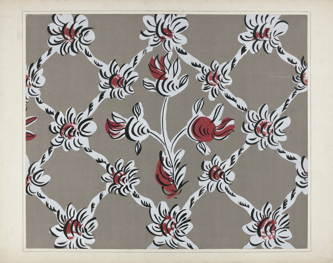 Hand Painted Wall Detail, c. 1938. de Martin Partyka