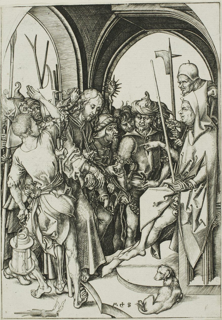 Cristo Antes de Anás de Martin Schongauer