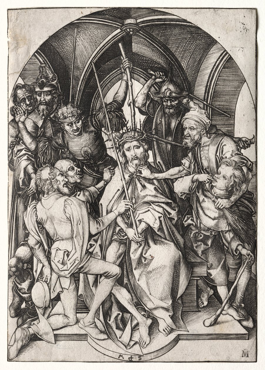 Cristo coroado de espinhos de Martin Schongauer