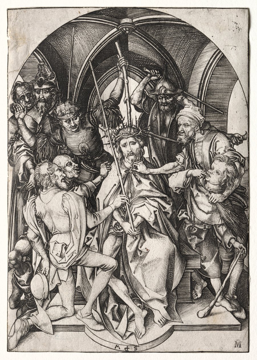 Cristo coroado de espinhos. de Martin Schongauer