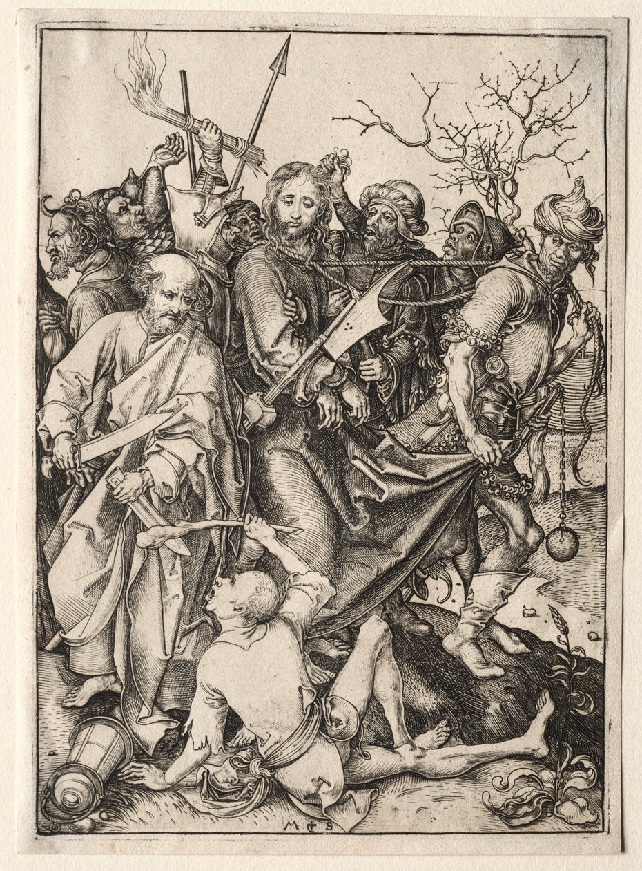Cristo levado em cativeiro. de Martin Schongauer