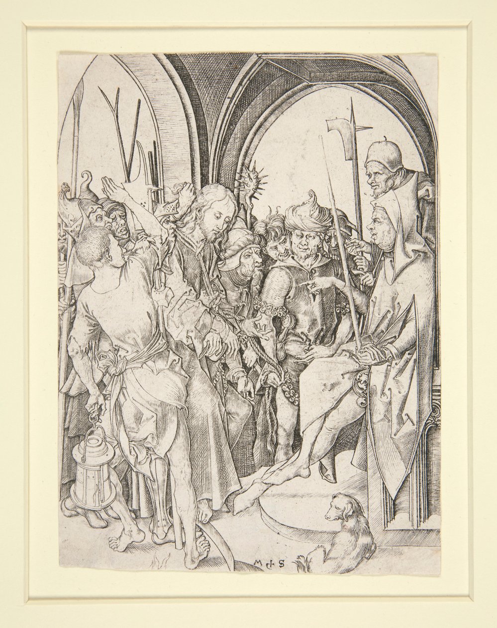 Cristo diante de Anás de Martin Schongauer