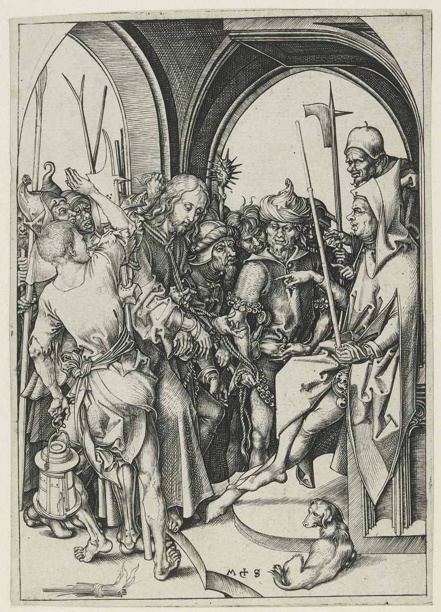 Cristo antes de Anás de Martin Schongauer