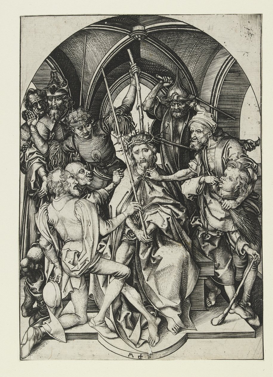 Cristo coroado com Espinhos, finais do século XV de Martin Schongauer