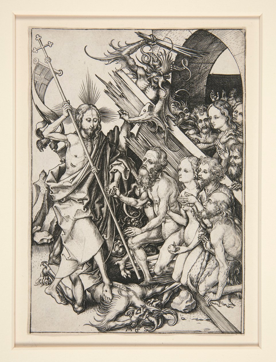 Cristo no Limbo de Martin Schongauer