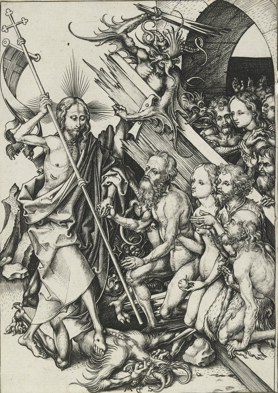 Cristo no Limbo, final do século XV de Martin Schongauer