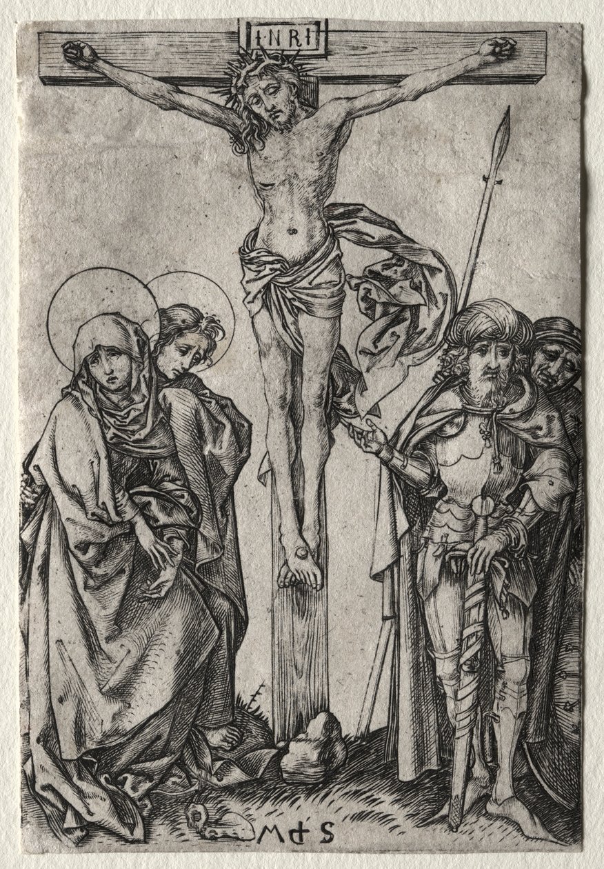 Cristo na cruz. de Martin Schongauer