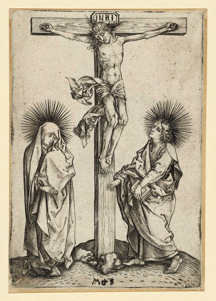 Cristo na cruz de Martin Schongauer